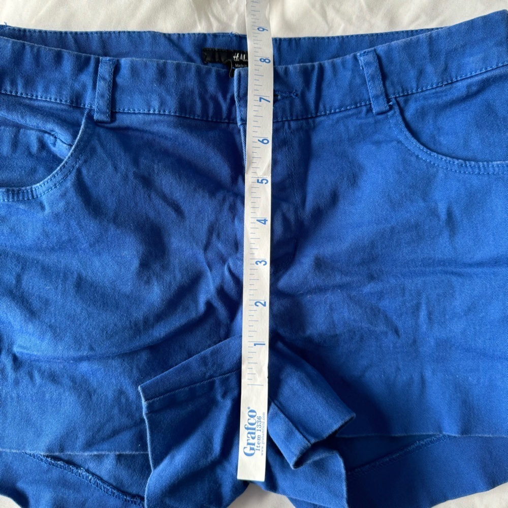 H&M Blue Twill Shorts, Size 8 - Picture 6 of 8